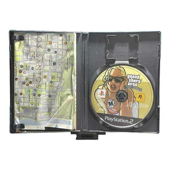 Grand Theft Auto: San Andreas (Sony PlayStation 2, 2004) PS2 Complete w/ Manual - Picture 2 of 3